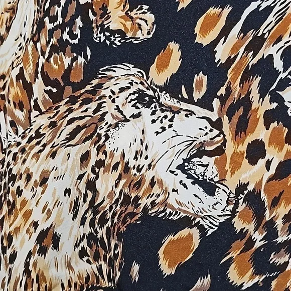 Jordan Vintage Lion Print Long Sleeve Shirt Size Large - Picture 9 of 10